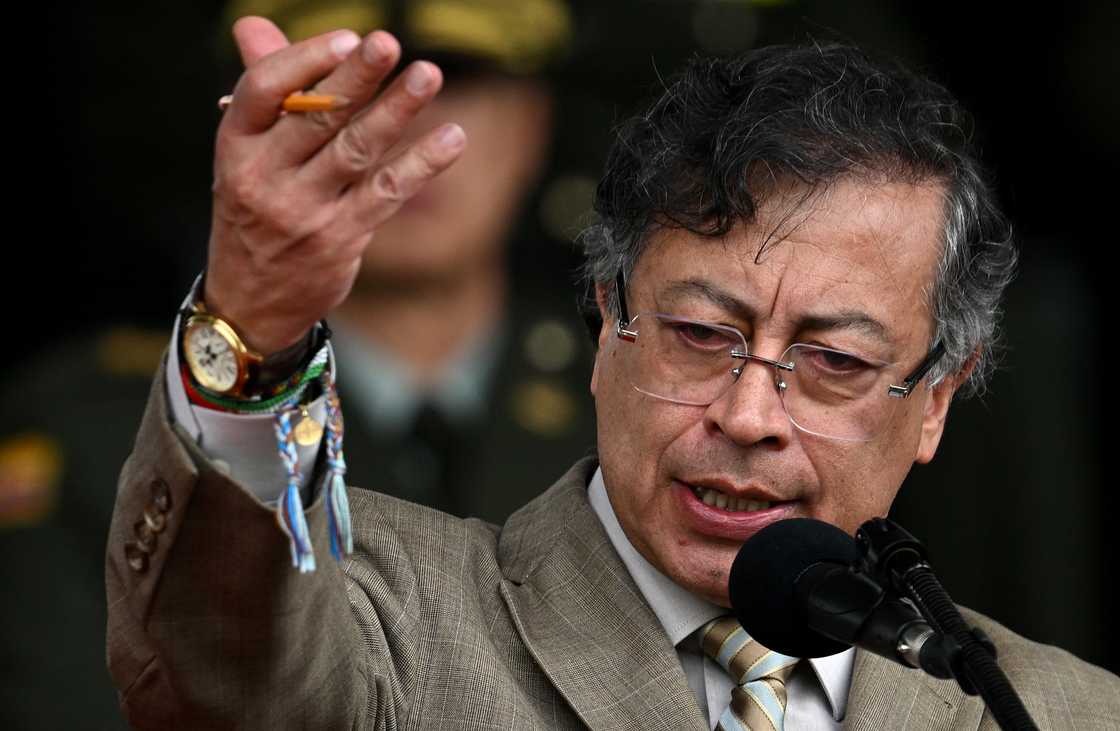Colombian president Gustavo Petro denied the allegations Trump made about him