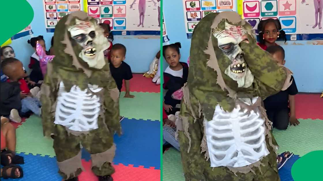 A TikTok user shared a video of kids wearing Halloween costumes