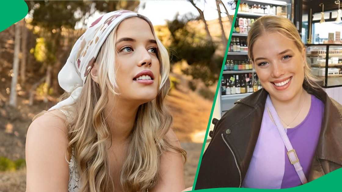 A woman was surprised to see the price of a dress at Woolworths. A woman was surprised to see the price of a dress at Woolworths.