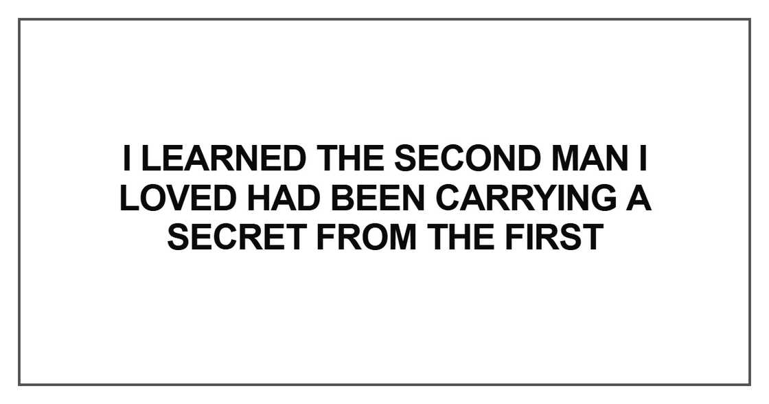 I learned the second man