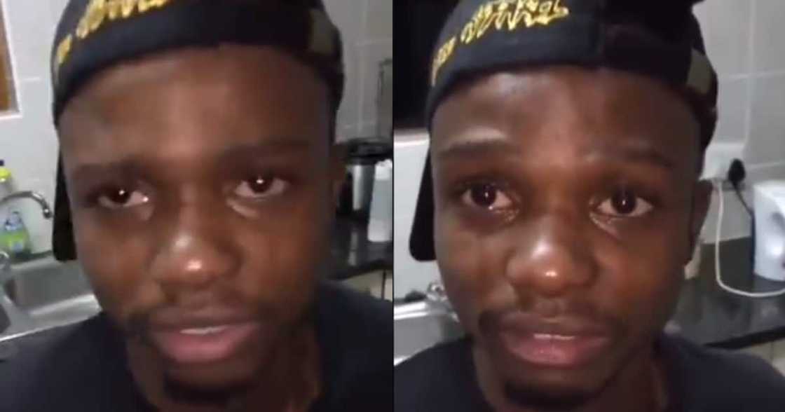 Man's Tears Flow as He Explains How a Lady Crushed His Heart to Pieces Man's Tears Flow as He Explains How a Lady Crushed His Heart to Pieces