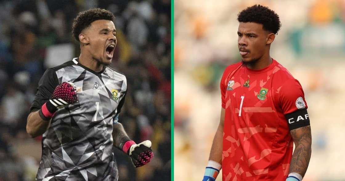 Mamelodi Sundowns and Bafana goalkeeper Ronwen Williams showed his love for his son, Mikael. Mamelodi Sundowns and Bafana goalkeeper Ronwen Williams showed his love for his son, Mikael.
