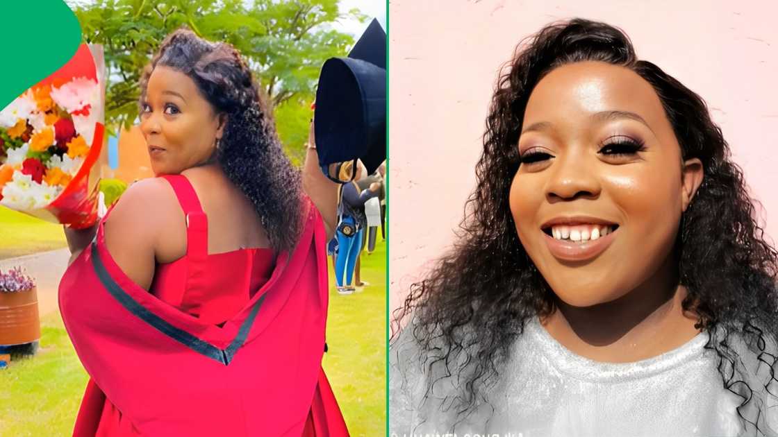 A TikTokker user shares a video of her graduation day followed by another working as a cleaner after graduating A TikTokker user shares a video of her graduation day followed by another working as a cleaner after graduating