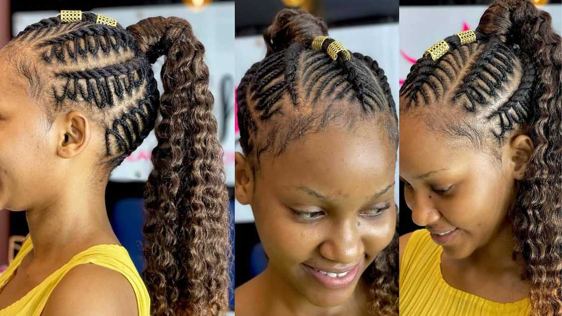 Feed-in twist wavy extension ponytail Feed-in twist wavy extension ponytail