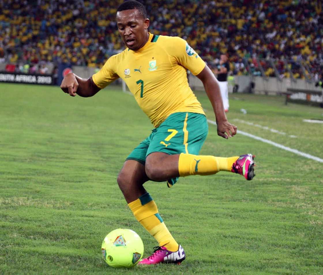 Lehlohonolo Majoro of South Africa during the African Cup of Nations Quarter-Final match between South Africa and Mali Lehlohonolo Majoro of South Africa during the African Cup of Nations Quarter-Final match between South Africa and Mali