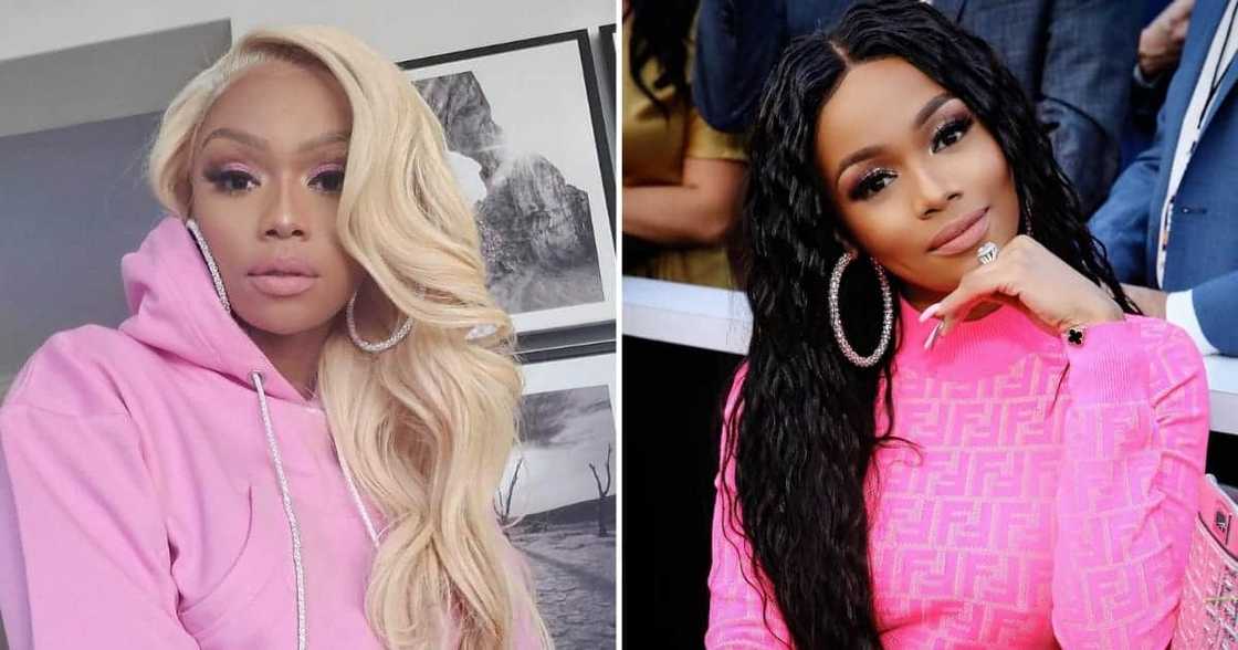 Bonang Matheba celebrates hitting 100k views on latest B'Dazzled episode. Bonang Matheba celebrates hitting 100k views on latest B'Dazzled episode.