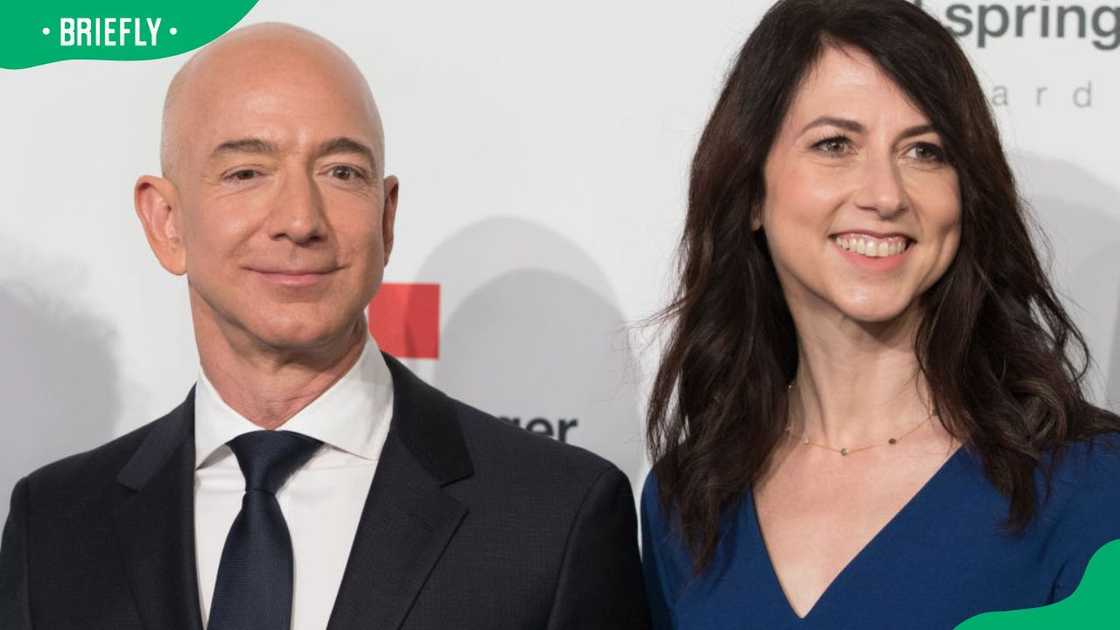 MacKenzie Scott and Jeff Bezos during the 2018 Axel Springer Award ceremony MacKenzie Scott and Jeff Bezos during the 2018 Axel Springer Award ceremony