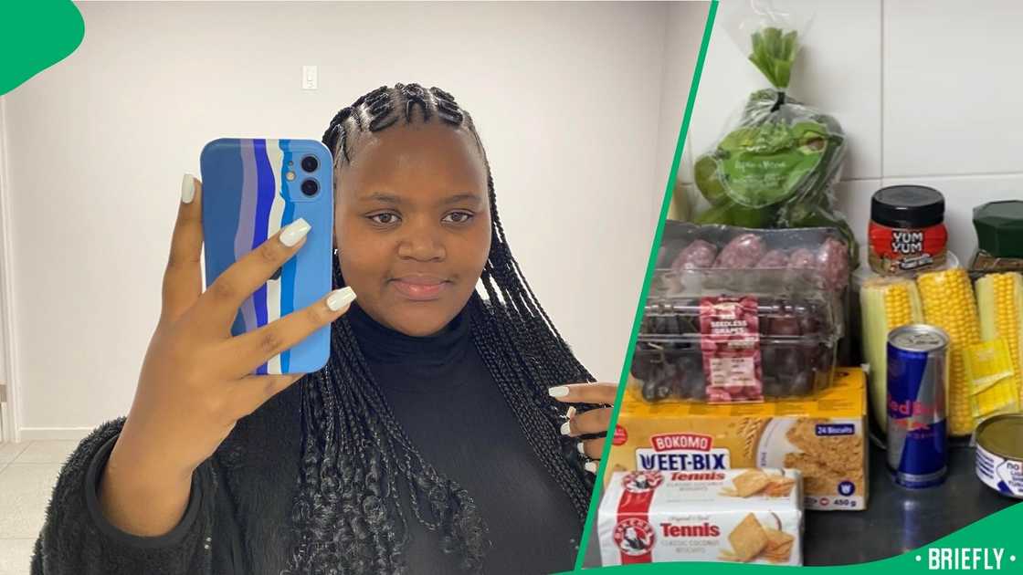 Facebook users were shocked to see how little food R600 bought after a lady showed her items Facebook users were shocked to see how little food R600 bought after a lady showed her items