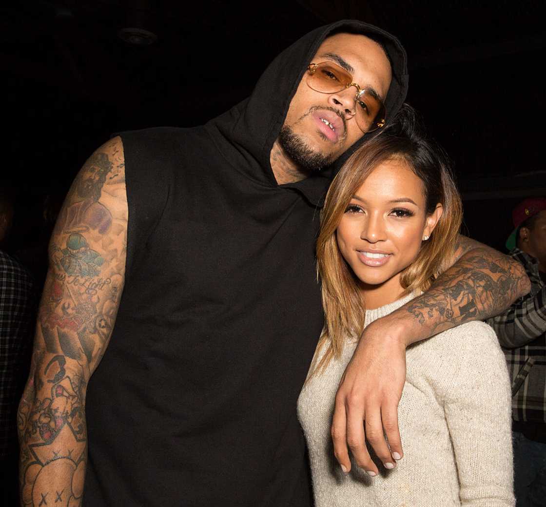 Chris Brown was with Karrueche Tran. Chris Brown was with Karrueche Tran.