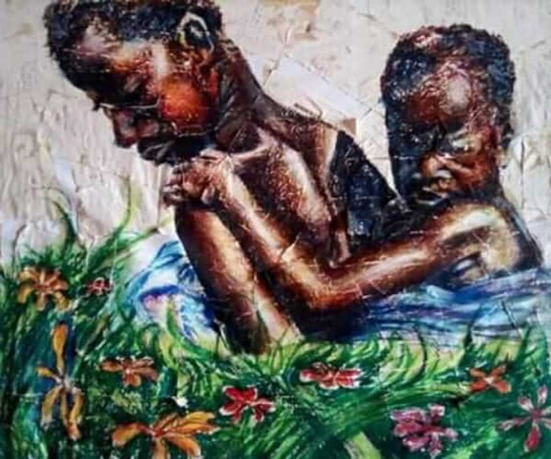 Siya Gunta Art painted this amazing picture for all the moms out there. Source: Siya Gunta Art/Facebook Siya Gunta Art painted this amazing picture for all the moms out there. Source: Siya Gunta Art/Facebook