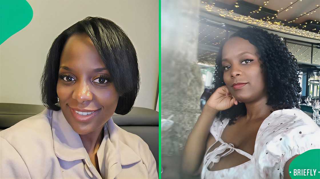 A woman showcased the American products she bought at Walmart in South Africa.