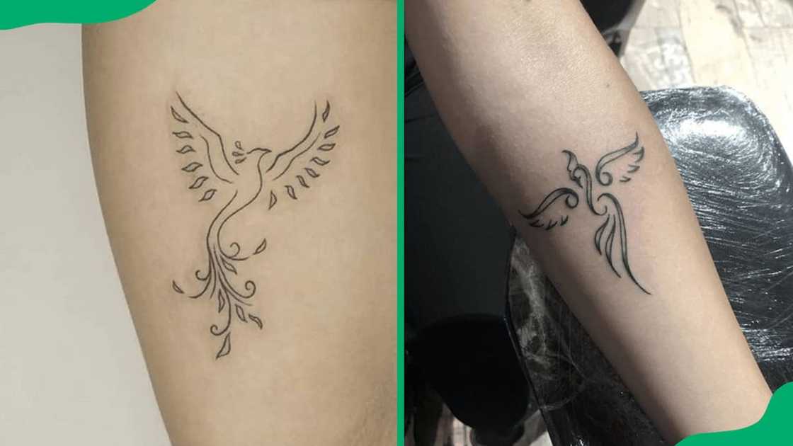 Minimalist phoenix tattoos Minimalist phoenix tattoos