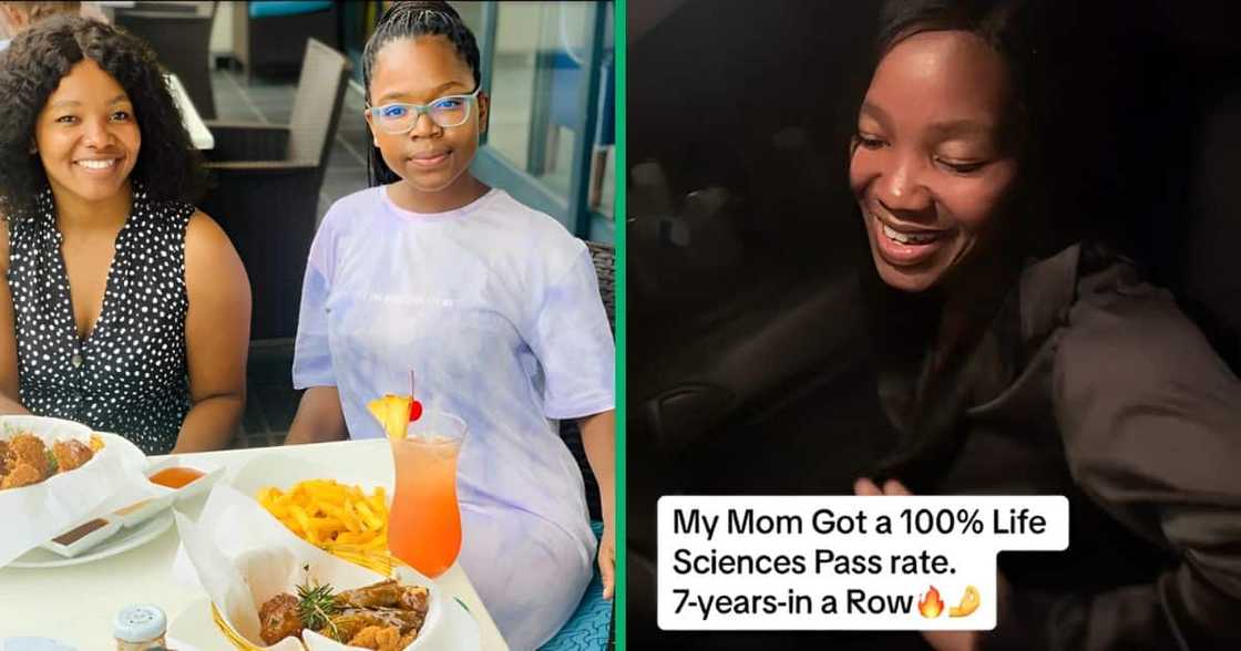 A mom teacher got a 100% pass rate on her Life Sciences classes for the seventh year.