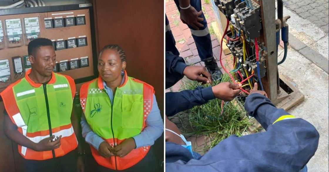 Newly elected Johannesburg Mayor Thapelo Amad and City Power cut electricity in Roodepoort Newly elected Johannesburg Mayor Thapelo Amad and City Power cut electricity in Roodepoort
