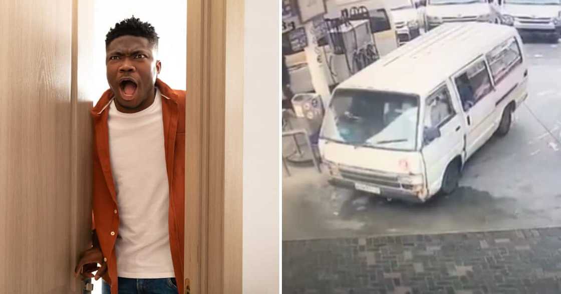 Twitter user @VehicleTrackerz shared the footage showing the man risking his life for others Twitter user @VehicleTrackerz shared the footage showing the man risking his life for others