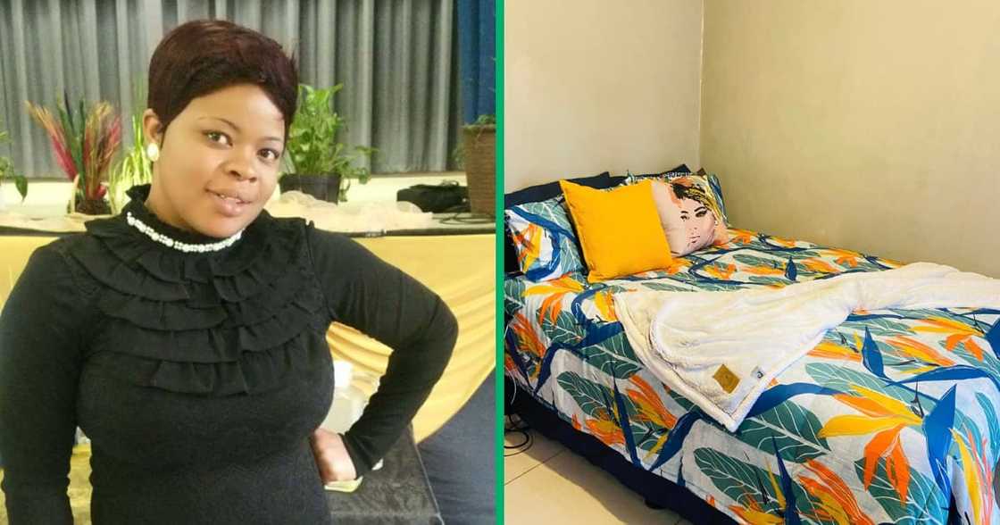 The lady posted photos of her small home online and her bedroom captured attention