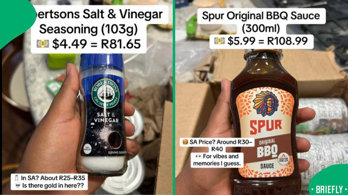 A South African TikToker exposed the high prices of local groceries in America, surprising many with how much more they cost abroad
