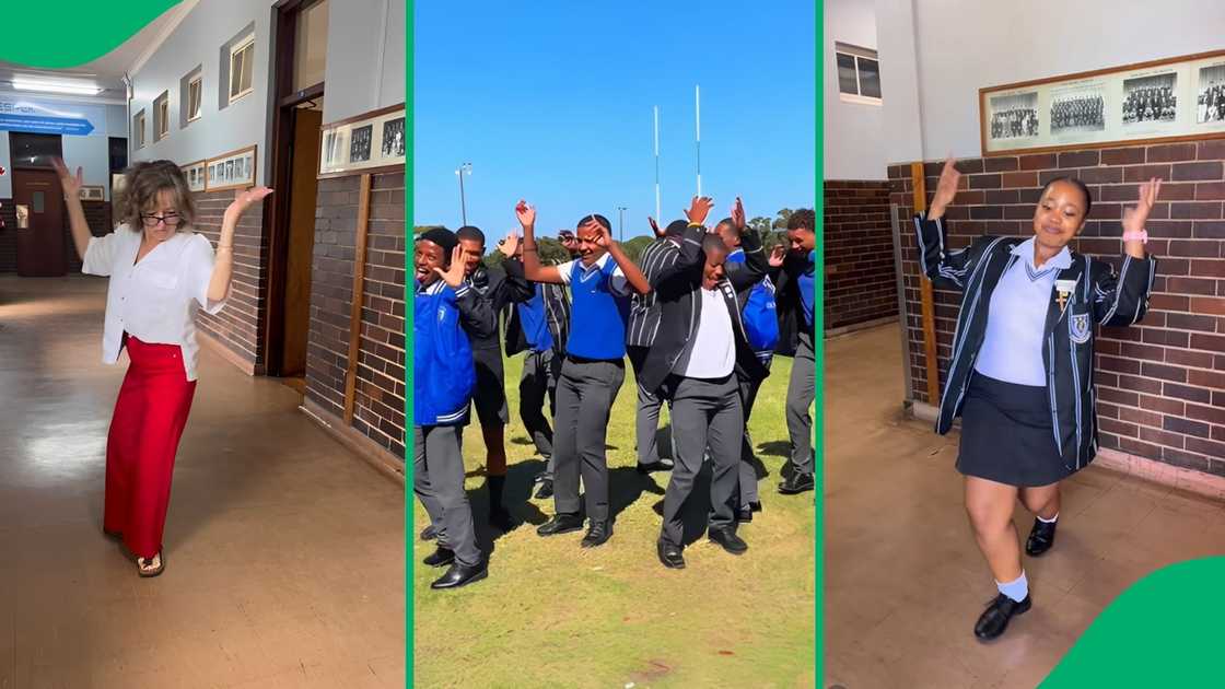 The viral educator sparked a massive new trend, with learners and colleagues across the school joining the challenge