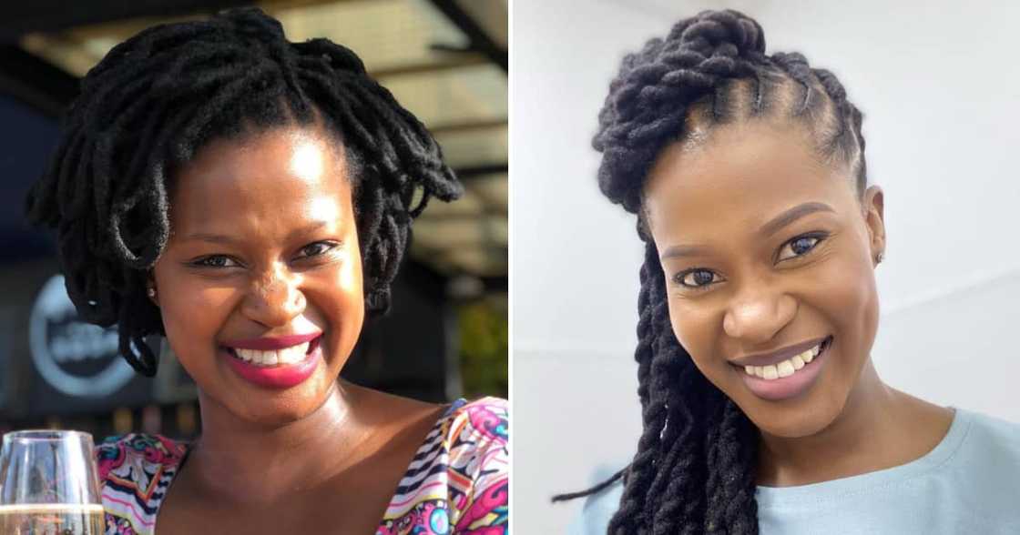 Zenande Mfenyana got giddy as she received her shoes from Drip Footwear. Zenande Mfenyana got giddy as she received her shoes from Drip Footwear.