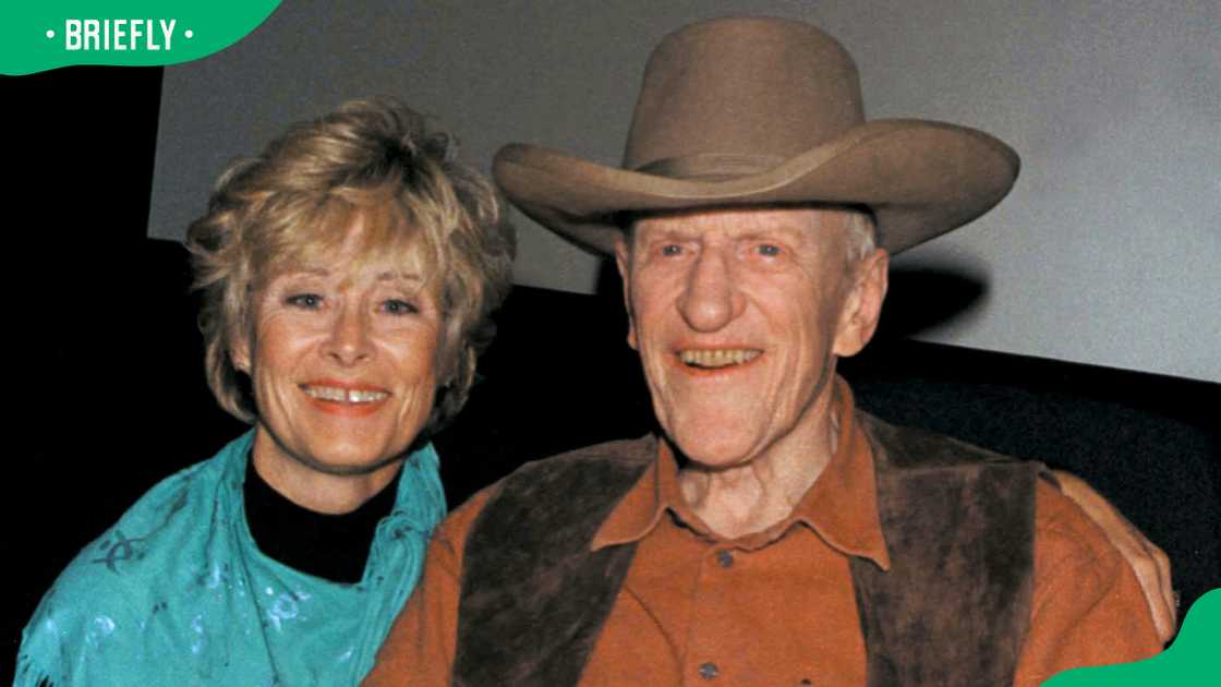 James Arness and Janet Surtess