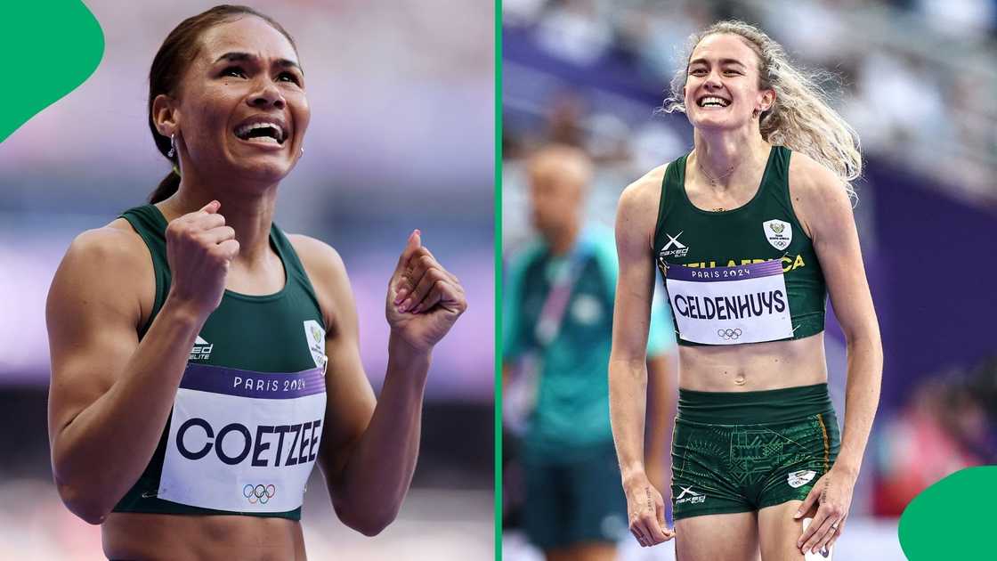 Olympians Miranda Coetzee and Zeney Geldenhuys were part of the team that set a new national record. Olympians Miranda Coetzee and Zeney Geldenhuys were part of the team that set a new national record.