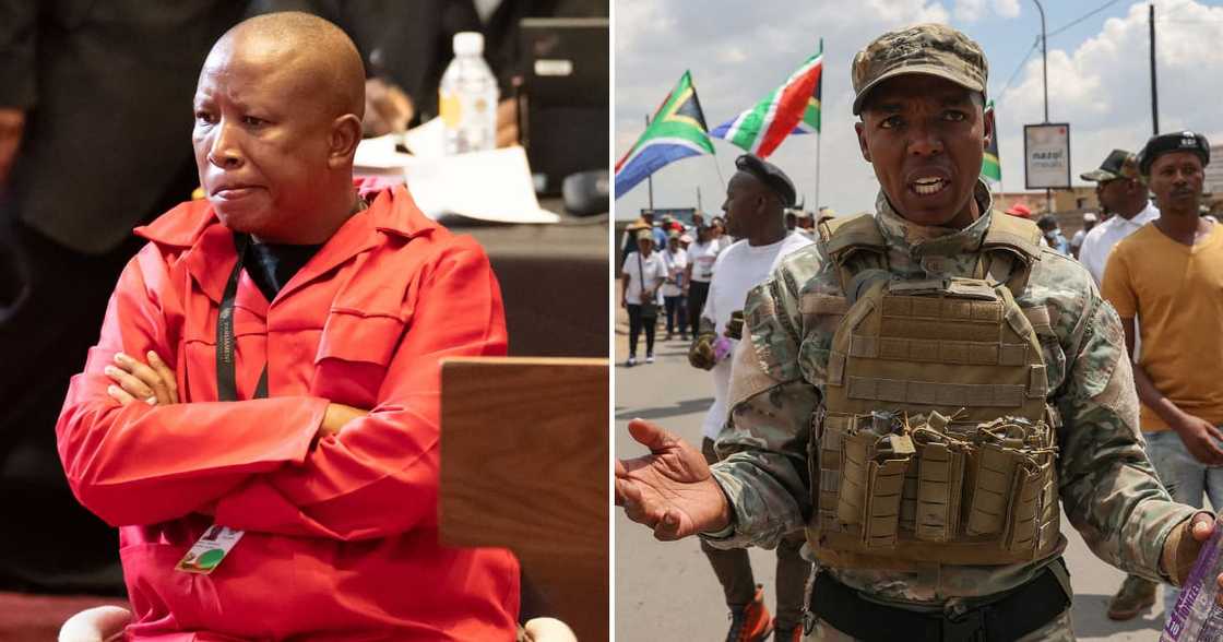 EFF, Julius Malema, Operation Dudula, Nhlanhla Lux, arrest, Johannesburg Central Police Station EFF, Julius Malema, Operation Dudula, Nhlanhla Lux, arrest, Johannesburg Central Police Station