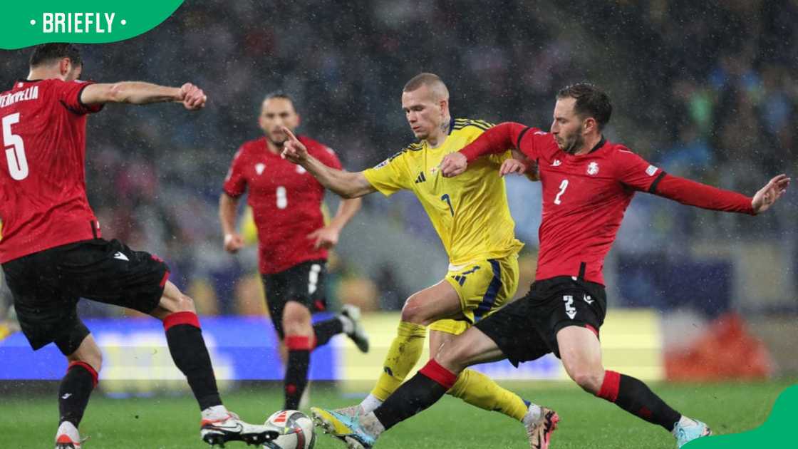 UEFA Nations League football match between Georgia and Ukraine