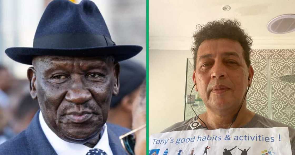 Tony Forbes ignored Bheki Cele when he entered the court recently Tony Forbes ignored Bheki Cele when he entered the court recently