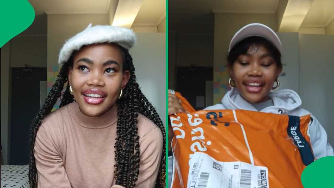 A TikTok user was left overjoyed after seeing contents in a package she received