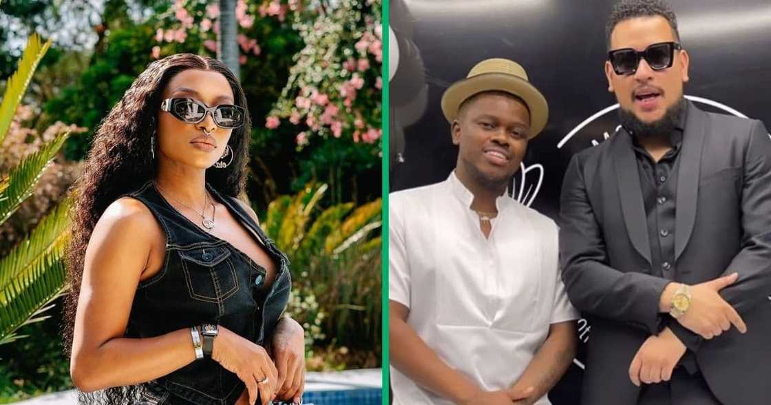DJ Zinhle showed love to Murdah Bongz' post about AKA DJ Zinhle showed love to Murdah Bongz' post about AKA