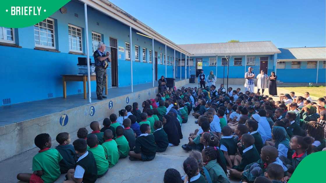 André du Preez at Worcester Moslem Primary School.