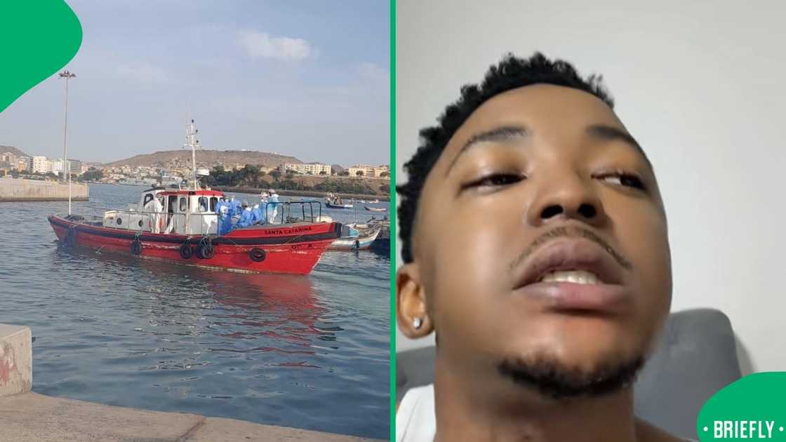 Nathan on the right questioned why the man with symptoms was taken to a South African hospital