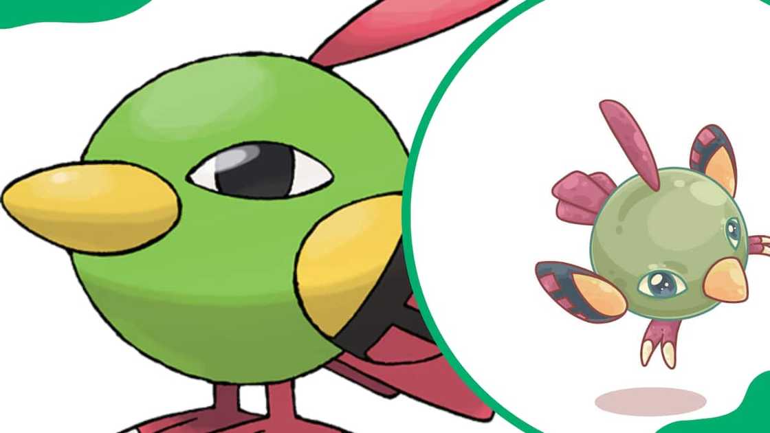 Natu Pokemon having a good time