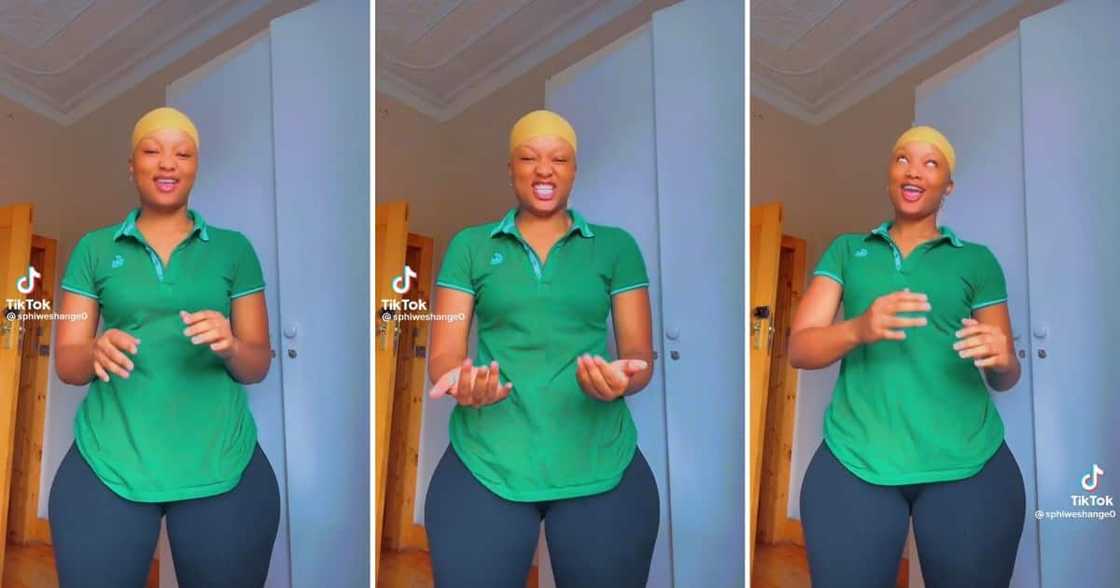 A woman with the perfect hourglass figure hit 'Kilimanjaro' dance moves A woman with the perfect hourglass figure hit 'Kilimanjaro' dance moves