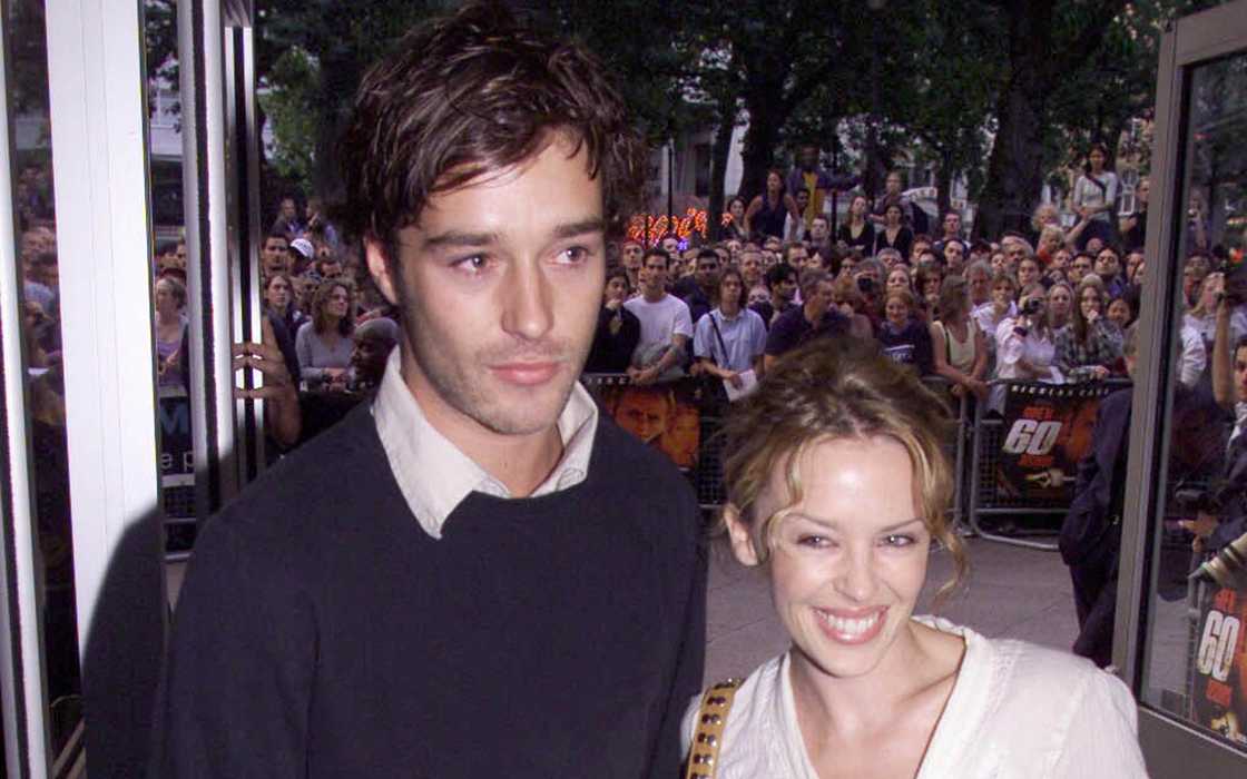 Kylie Minogue and James Gooding in London