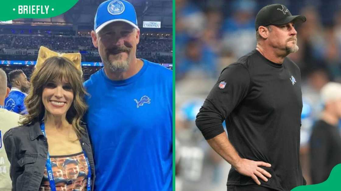 Dan Campbell and his wife Dan Campbell and his wife