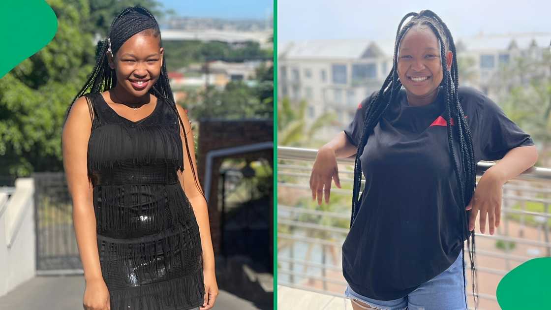 Outdoor TikTok pictures of a South African woman