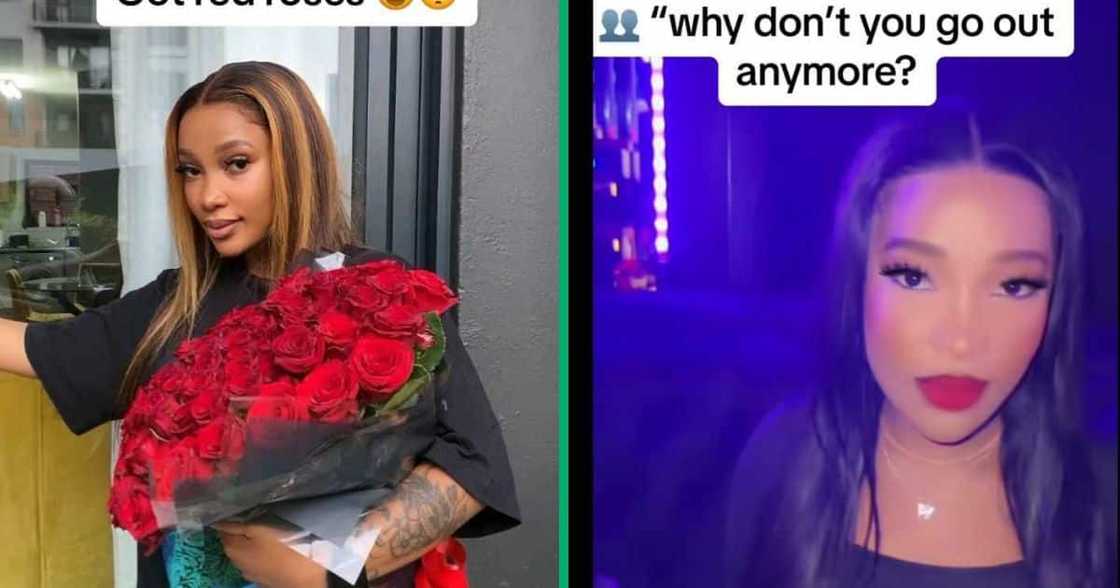 A woman showcased her past lifestyle and her present in a TikTok video. A woman showcased her past lifestyle and her present in a TikTok video.