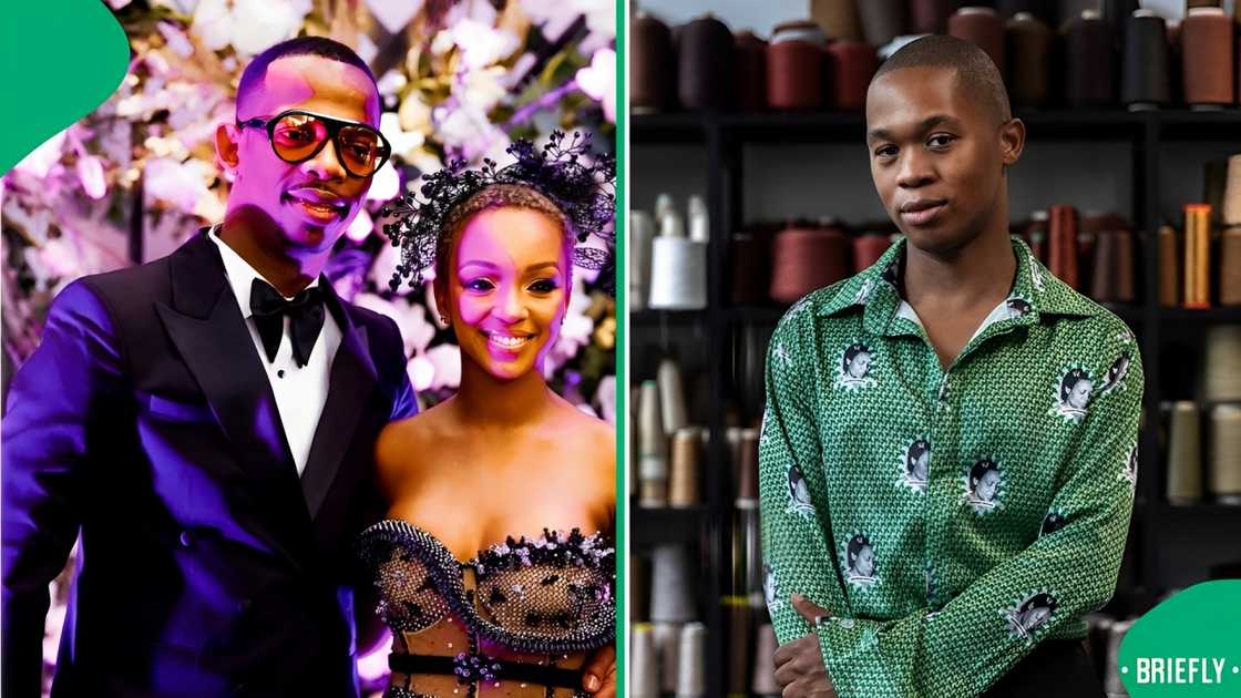 Zakes Bantwini and Nandi Madida joined forces in fashion