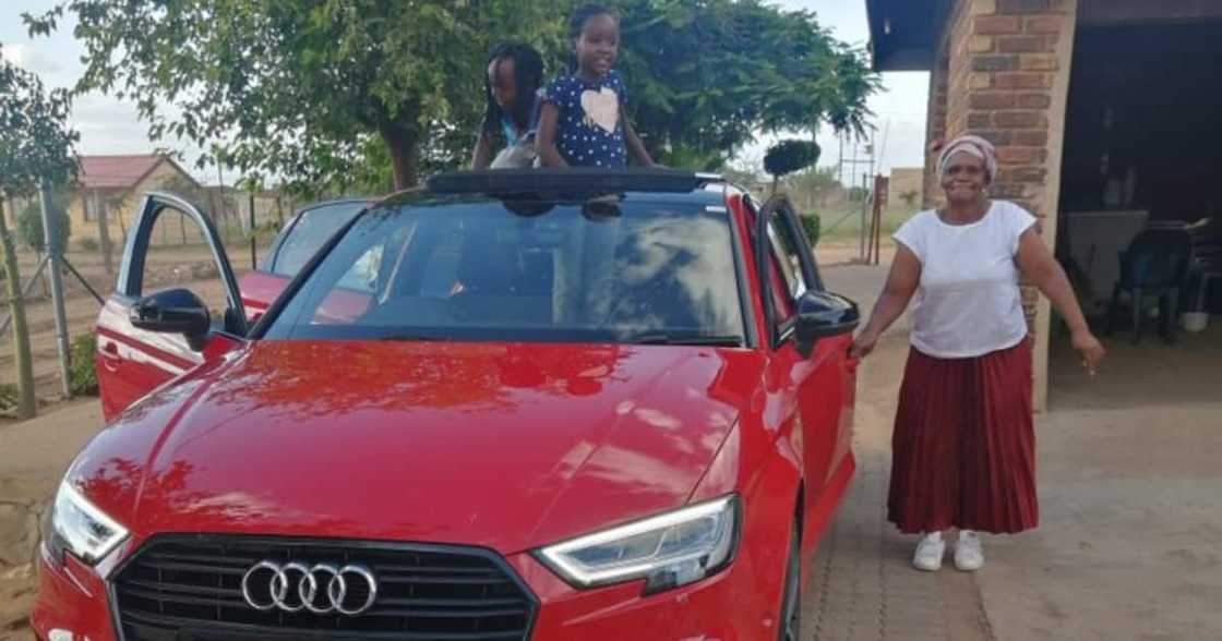 Mom Positively Beaming as Youngest Son Cops Himself a Brand New Audi