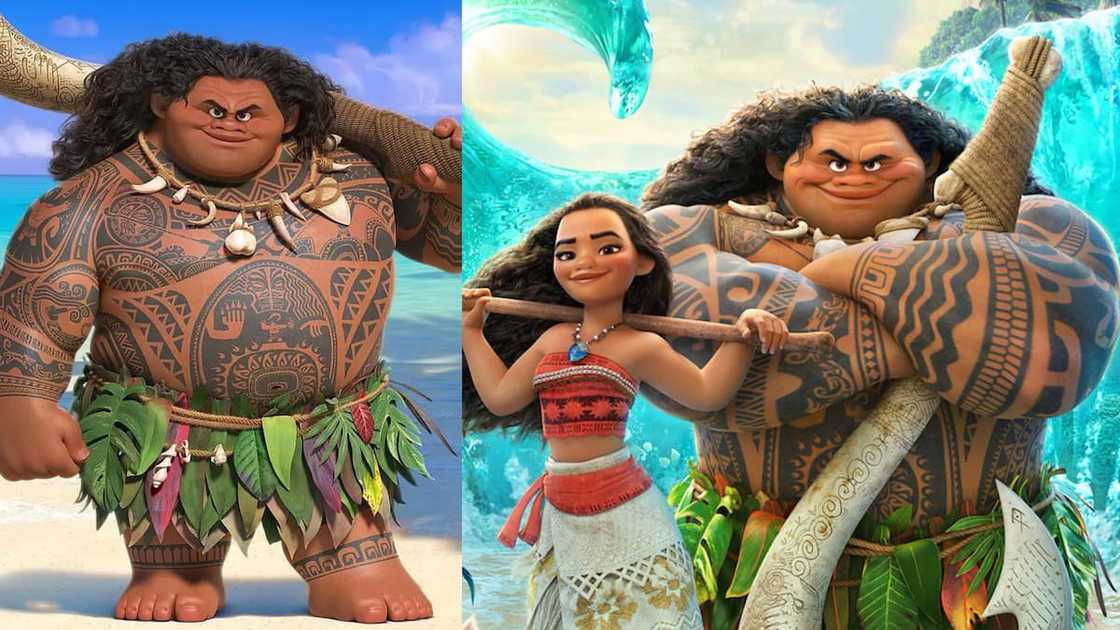 Moana and Maui from Disney's Moana Moana and Maui from Disney's Moana
