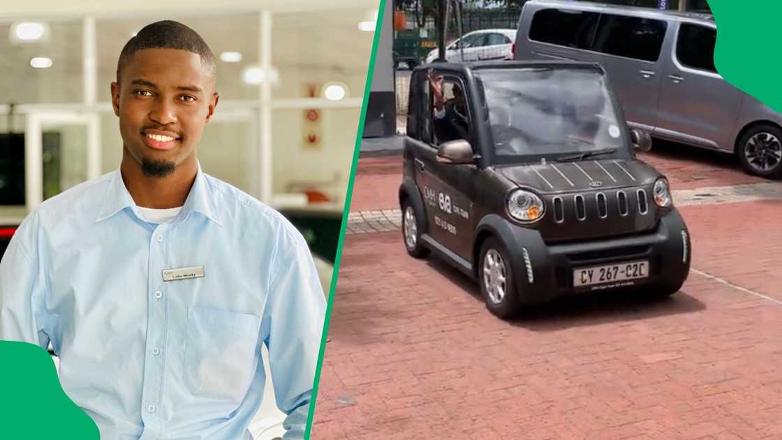 A man posts a video of himself driving the EV Africa City Blitz, which goes viral. A man posts a video of himself driving the EV Africa City Blitz, which goes viral.