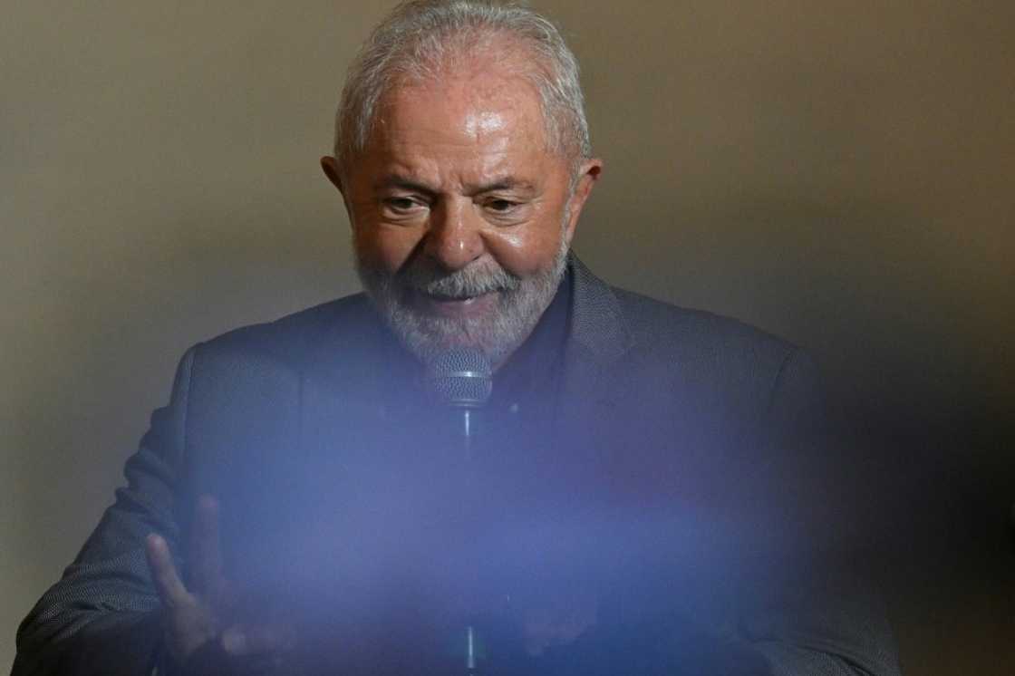 Luiz Inacio Lula da Silva  speaks during a meeting with evangelical church representatives in Sao Paulo, Brazil, on October 19, 2022 Luiz Inacio Lula da Silva  speaks during a meeting with evangelical church representatives in Sao Paulo, Brazil, on October 19, 2022