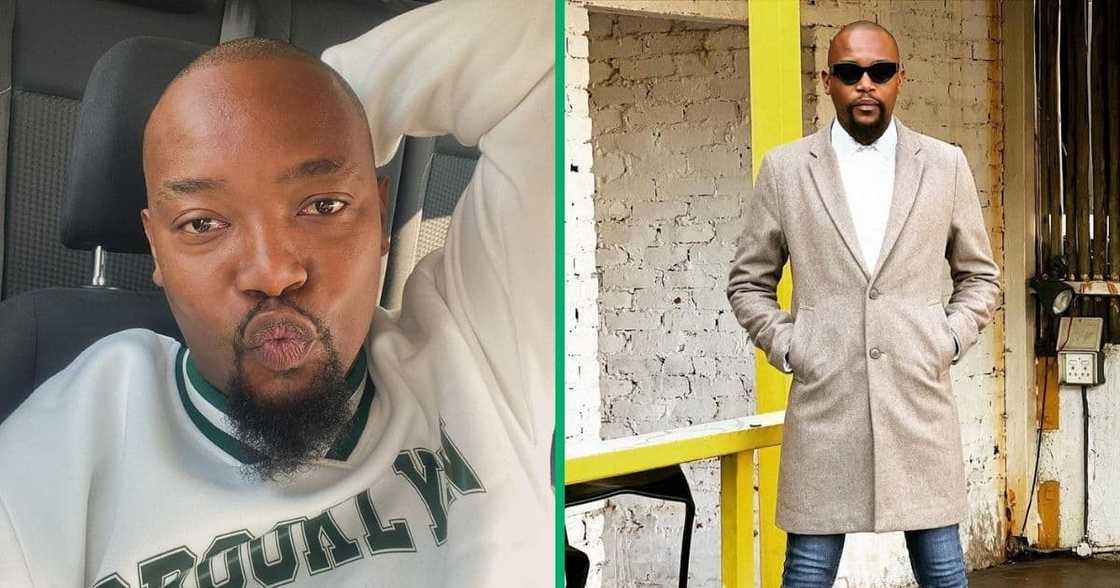Moshe Ndiki showed off his twin boys in a photo Moshe Ndiki showed off his twin boys in a photo