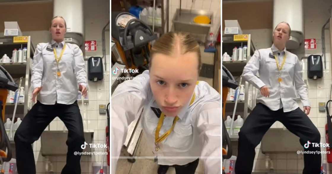 Dancing to amapiano at work Dancing to amapiano at work