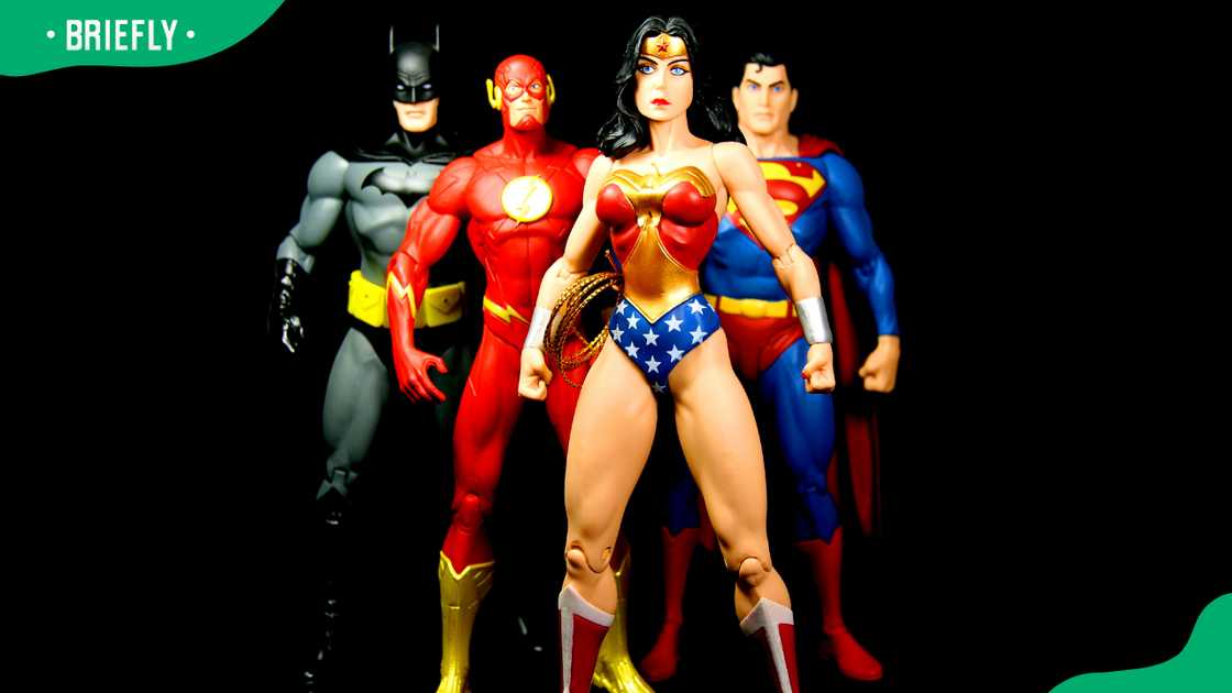 Wonder Woman, The Flash, Superman, and Batman