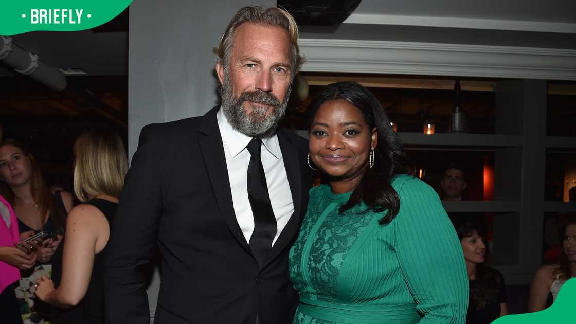 Kevin Costner and Octavia Spencer in Canada Kevin Costner and Octavia Spencer in Canada