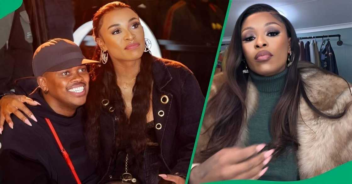 DJ Zinhle and Murdah Bongz shared a video of them kissing. DJ Zinhle and Murdah Bongz shared a video of them kissing.
