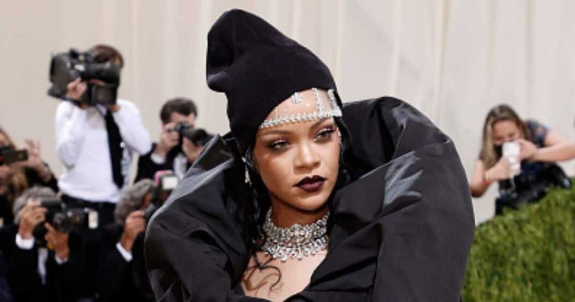 Rihanna's white dress at the 2023 Met Gala was criticised. Rihanna's white dress at the 2023 Met Gala was criticised.