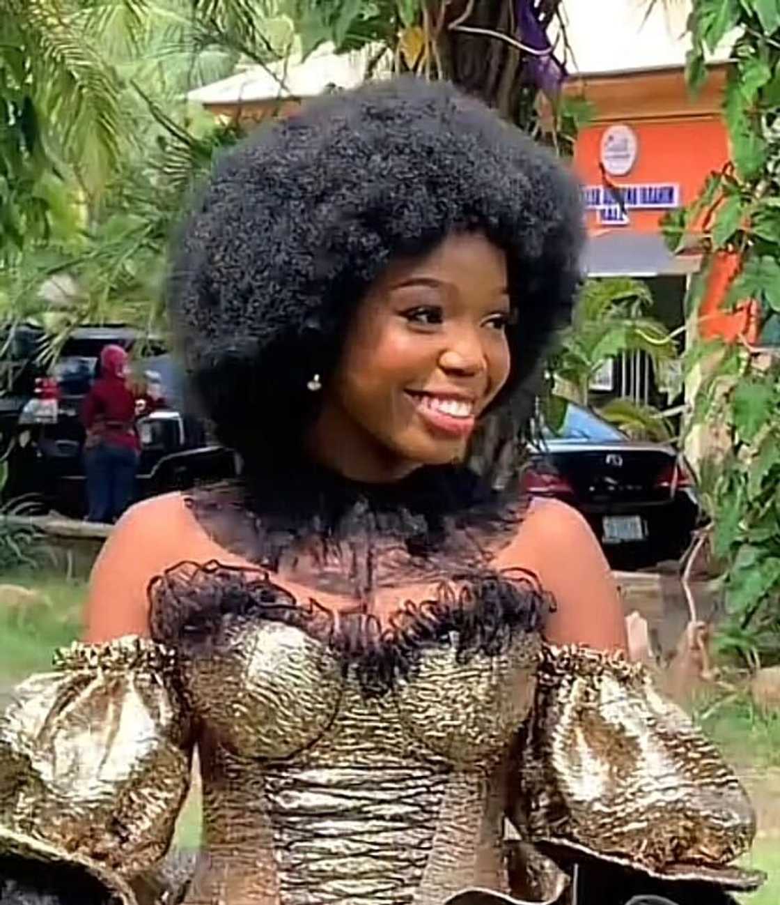 A woman impressed South Africans with the creation of her own wedding dress from scratch in a viral TikTok video. A woman impressed South Africans with the creation of her own wedding dress from scratch in a viral TikTok video.